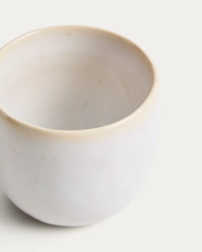 Tazza ceramica Uilo di colore bianco