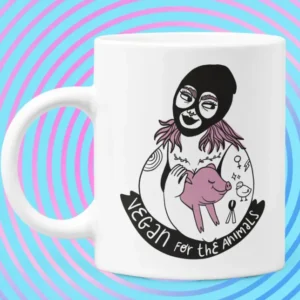 Tazza ceramica - Vegan animals