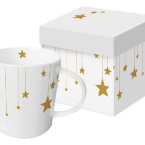 Tazza con manico PPD Tazza Trend GB Stars su tela bianca