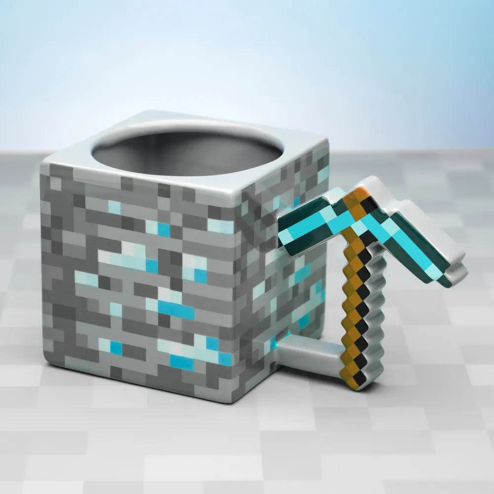 Tazza 3D con piccone di Minecraft