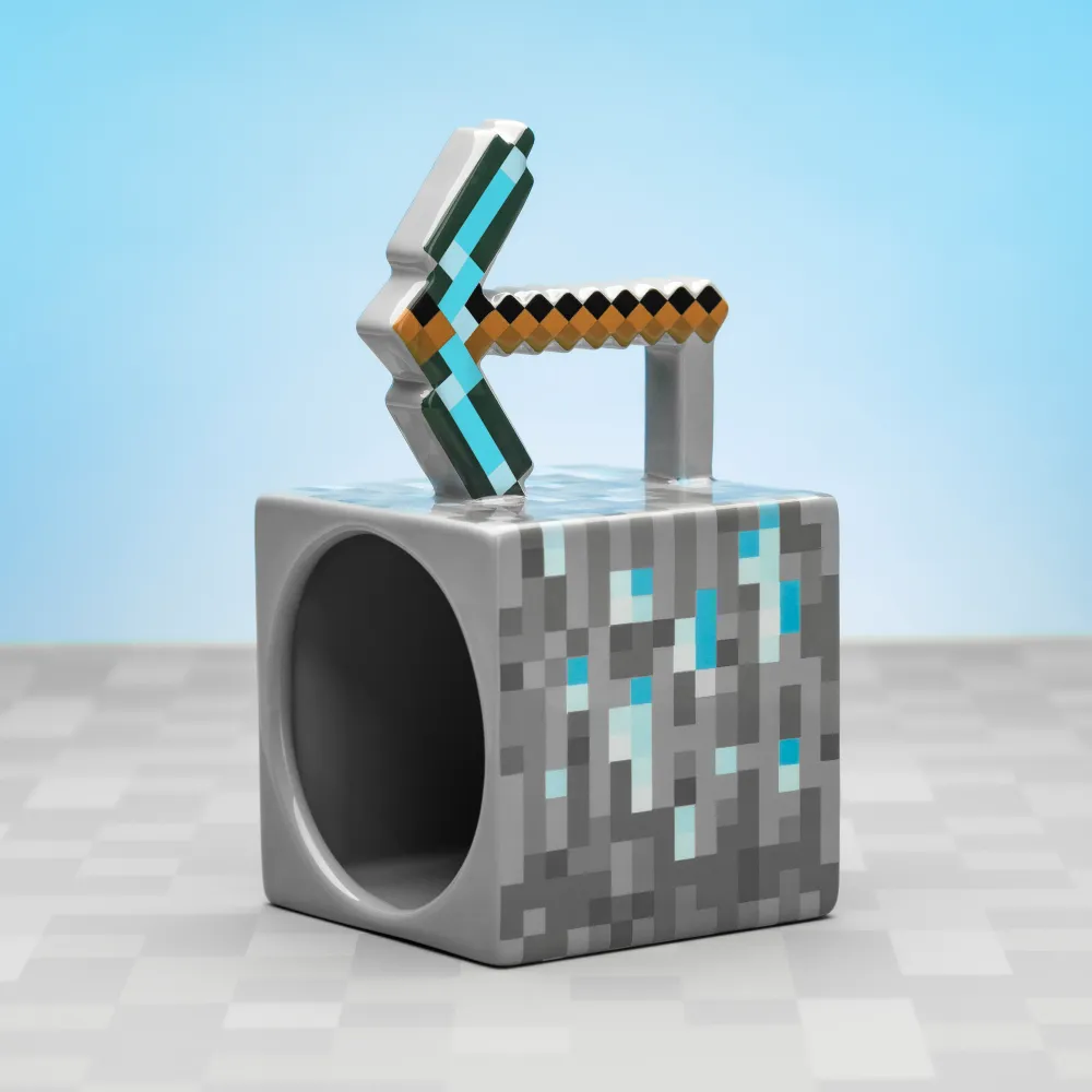Tazza 3D con piccone di Minecraft