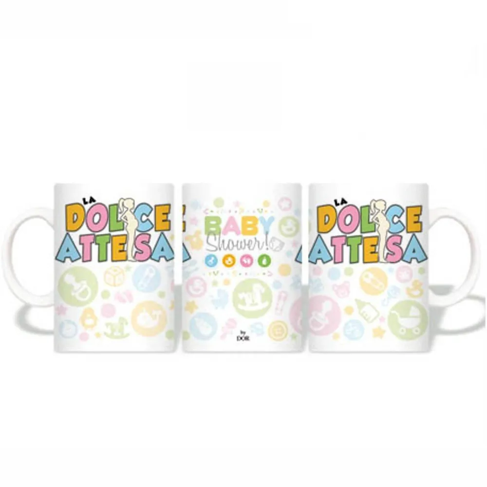 Tazza "la Dolce Attesa" Baby Shower Tazza Idea Regalo Dolce Attesa