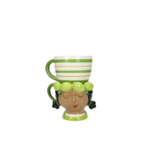 Tazza double Lady Lime Dolomiti Brandani