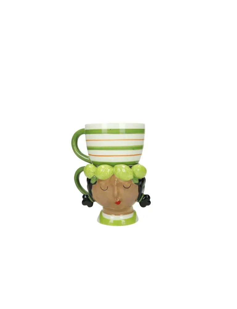 Tazza double Lady Lime Dolomiti Brandani
