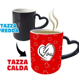 Tazza Magica sublimatica con manico cuore