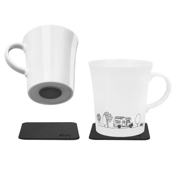 Tazza magnetica porcellana da campeggio