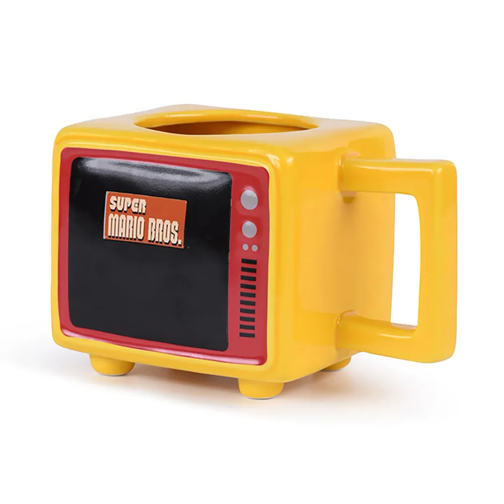 Tazza Nintendo Super Mario Retro TV con effetto termico