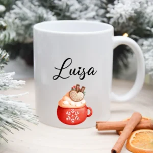 Tazza personalizzata con motivo tazza di caffè - Natale