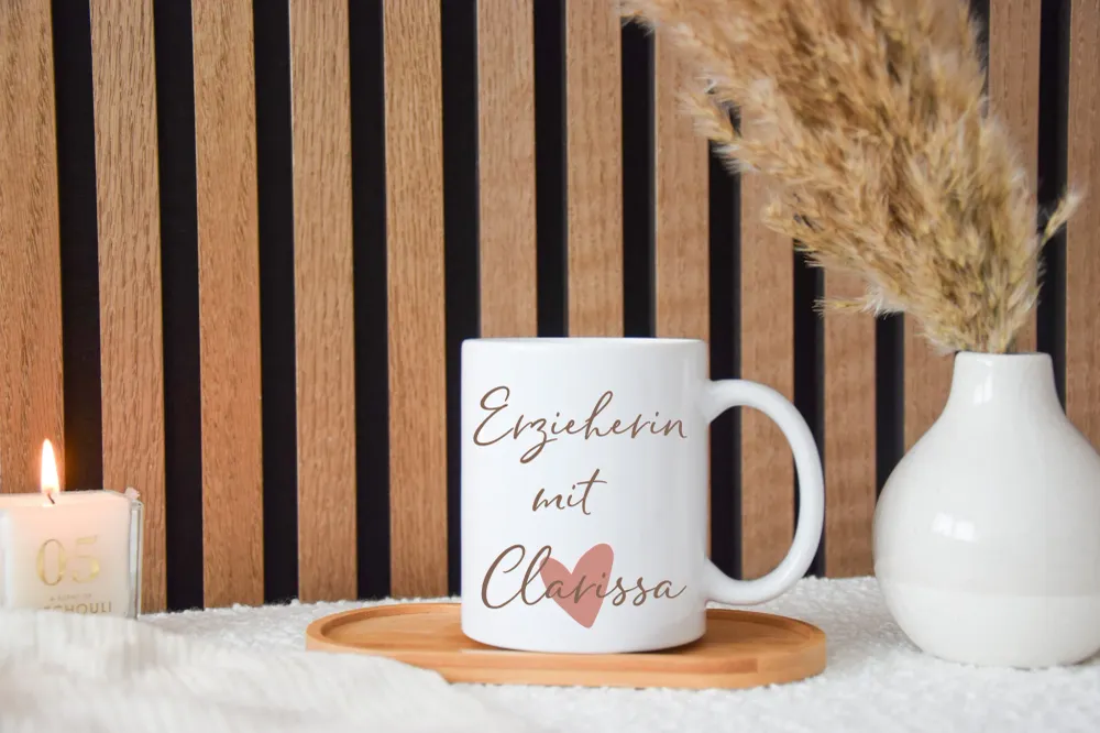 Tazza personalizzata - educatore con cuore