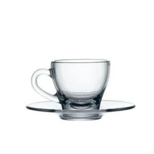 Tazza e piatto Ischia Cappuccino - 60 pezzi - personalizzabile