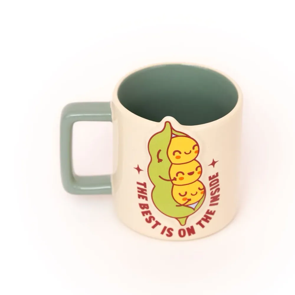 Tazza 3D piselli - best is on inside