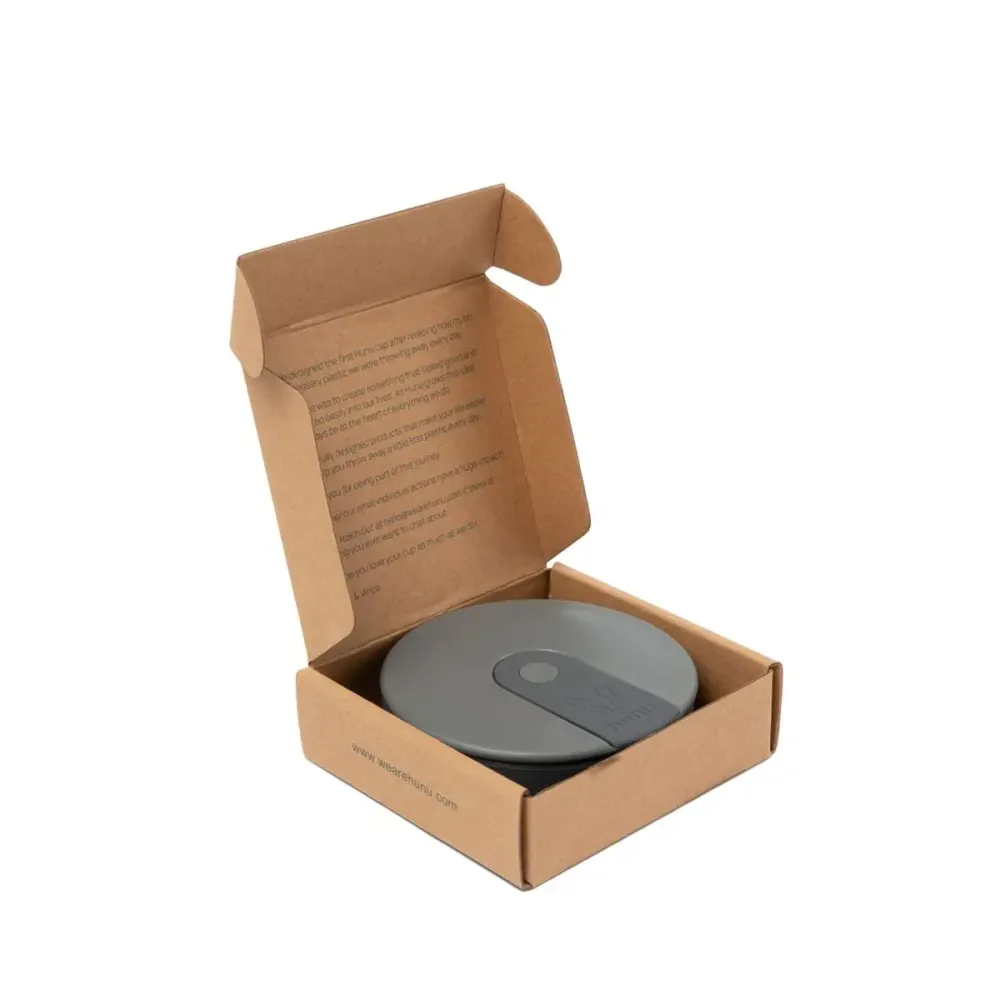 Tazza riutilizzabile/pieghevole 12oz, carbone