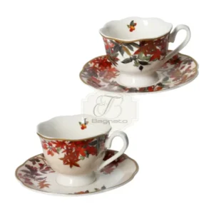 Tazzina caffè set 2 pezzi corbezzoli
