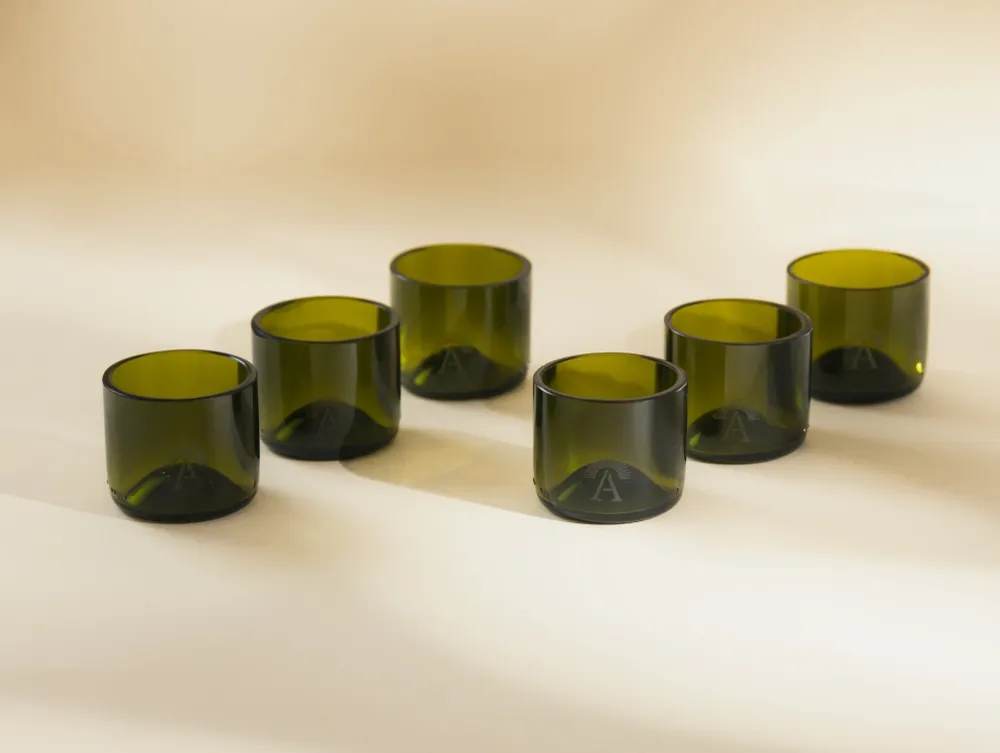Tazzine da Caffè Vetro Riciclato e di Design 6pz.