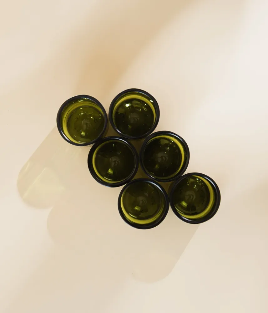 Tazzine da Caffè Vetro Riciclato e di Design 6pz.