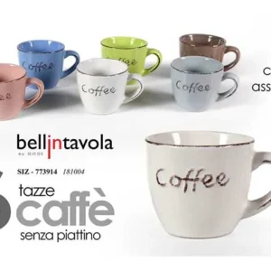 Tazzine caffe' 6 pezzi 773914