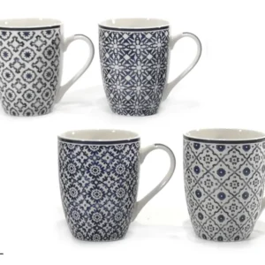 Tazzone 34cl porcellana blu 4 assortimenti