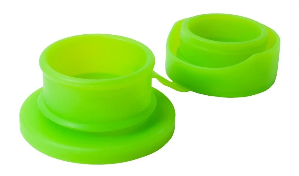 Pura Borraccia Thermos acciaio inox 650Ml Set verde 3 pezzi