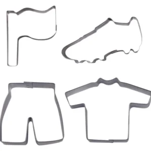 <tc>STÄDTER</tc> Set di formine per biscotti "Febbre del calcio" 4 pezzi 6-8 cm