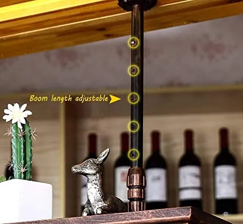 TCWDX Portabottiglie Europeo Legno massello/Bar Portabottiglie Creativo, Porta Bicchiere da Vino personalità invertita Por...