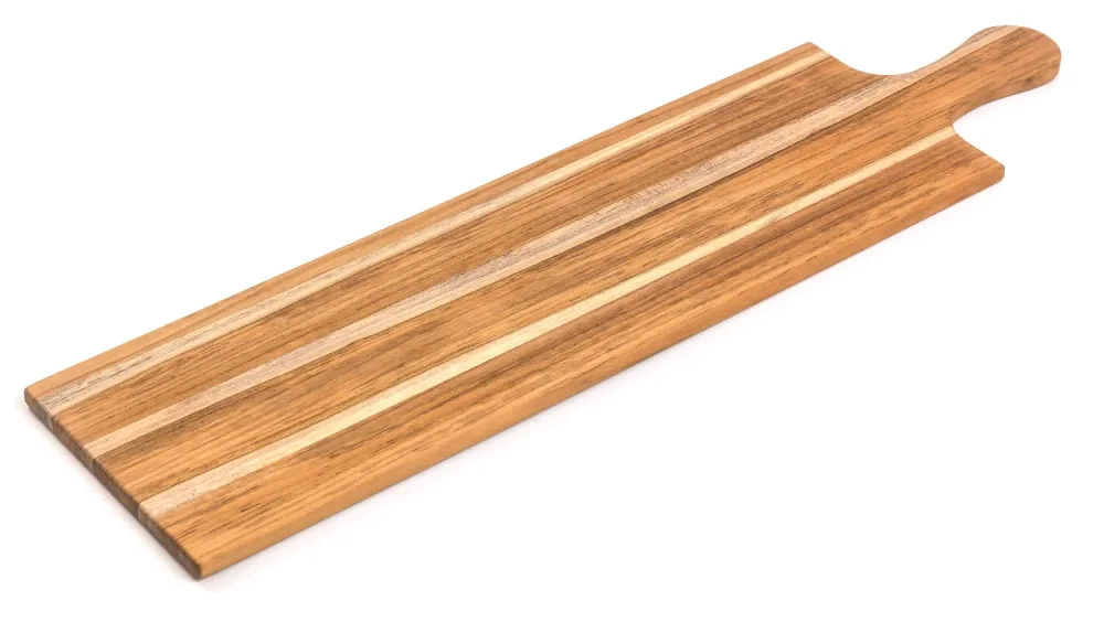 Teak Haus Antipasti Platte Teak con manico, 78.7x19.6x1.3 cm Th905