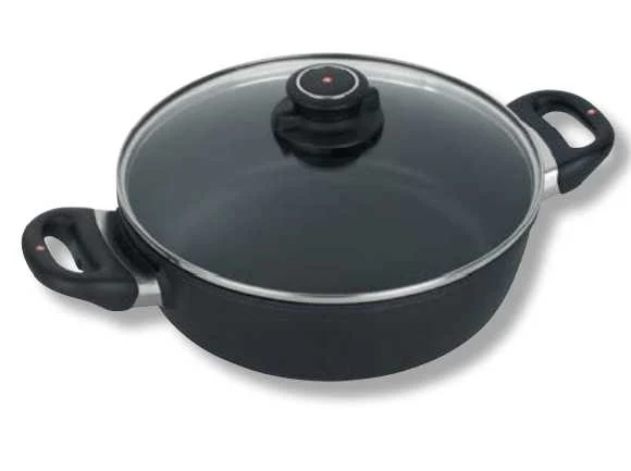 Tegame tondo con coperchio e due manici ø 24cm per induzione Swiss Diamond