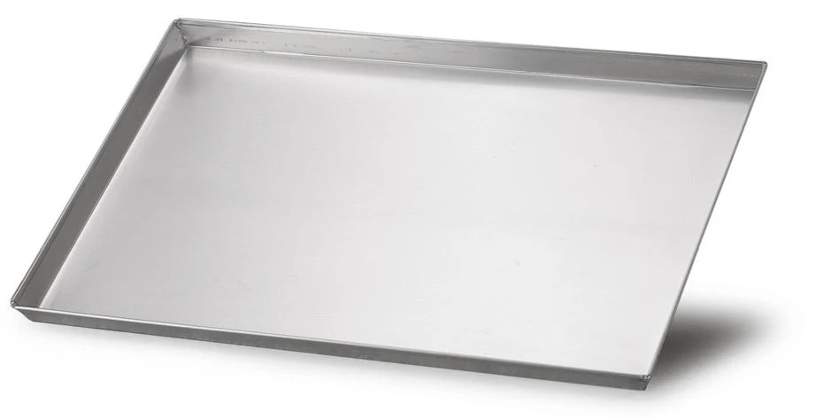 Teglia alluminio 68x40 per forno legna