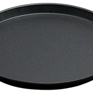 Teglia pizza base tonda Ø25,5cm, piano Ø28cm, lamiera blu