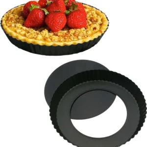 Teglia Tortiera Antiaderente Base Per Torte Crostate Pizze Diametro 24cm