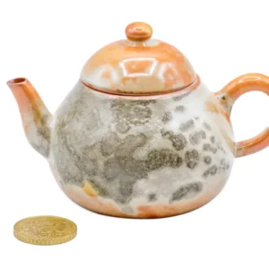 Teiera ceramica con tonalità terrose e smalto testurizzato # 934811