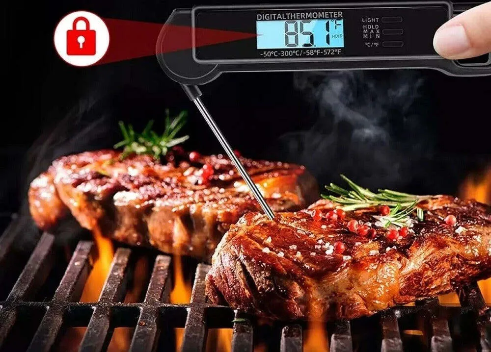 Termometro Da Cucina Digitale Con Sonda Alimenti Bevande -50° 300° C Tp-660