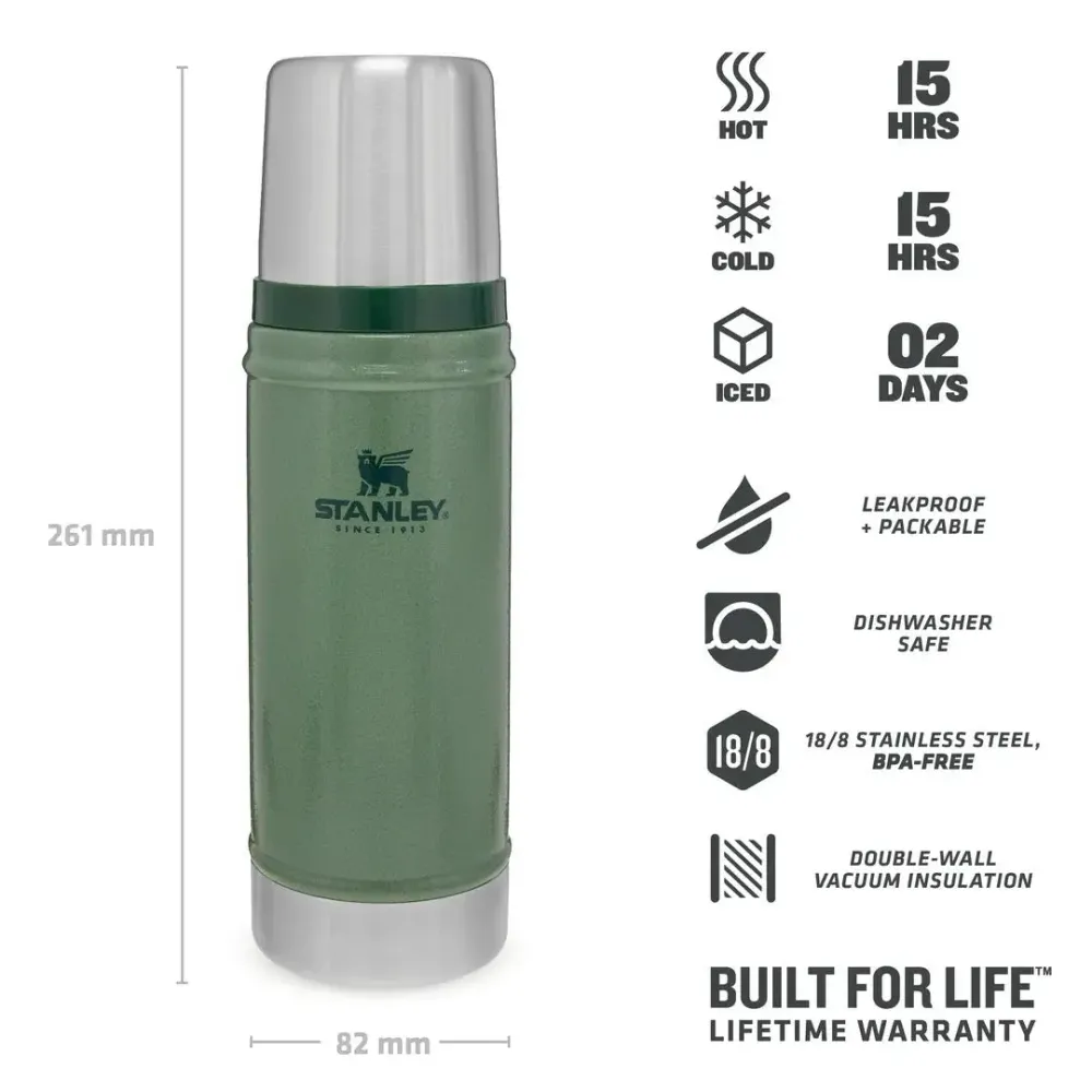 Thermos Hammertone Verde 0,47L - Stanley