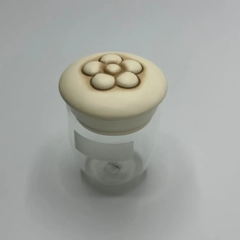 Thun - Barattolo con coperchio ceramica margherita | Rohome