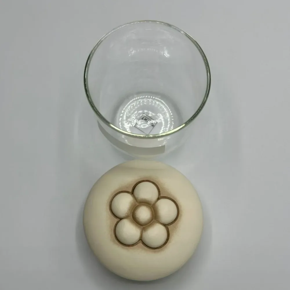 Thun - Barattolo con coperchio ceramica margherita | Rohome