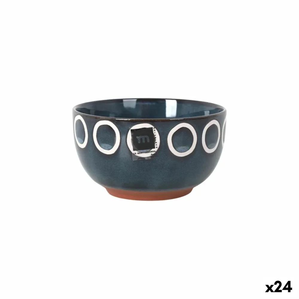 Tigela La Mediterránea Almudena Azul Ø 13,5 cm (24 Unidades)