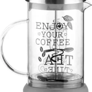 Tisaniera Vetro Bicchiere Con Filtro Tisane Infusi 350 Ml Caffè Latte Tisana
