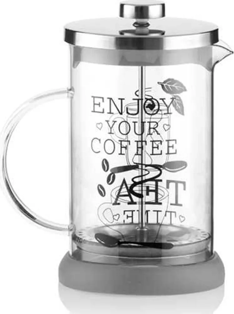 Tisaniera Vetro Bicchiere Con Filtro Tisane Infusi 350 Ml Caffè Latte Tisana