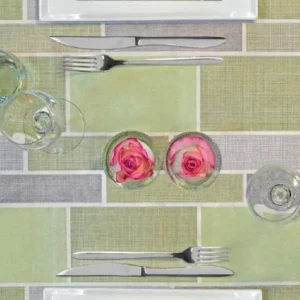 Tovaglia 100x100 Spunlace Packservice Micro Urban Verde 100 Pezzi