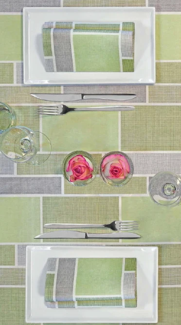 Tovaglia 100x100 Spunlace Packservice Micro Urban Verde 100 Pezzi