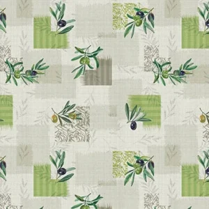 Tovagliato Pvc Fantastik Olive 1161-1 Rotolo Cm.140 (H) X 20 Mt (L)
