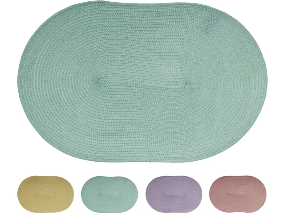 Tovaglietta ovale 44x29cm 4 colori assortiti
