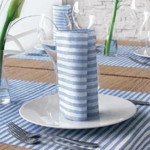Tovaglietta Runner You & Me 120x48 Spunlace Packservice Kim Blue 200 Pezzi