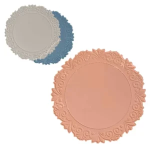 Tovaglietta silicone tonda d.38cm - disponibile 2 assortimenti