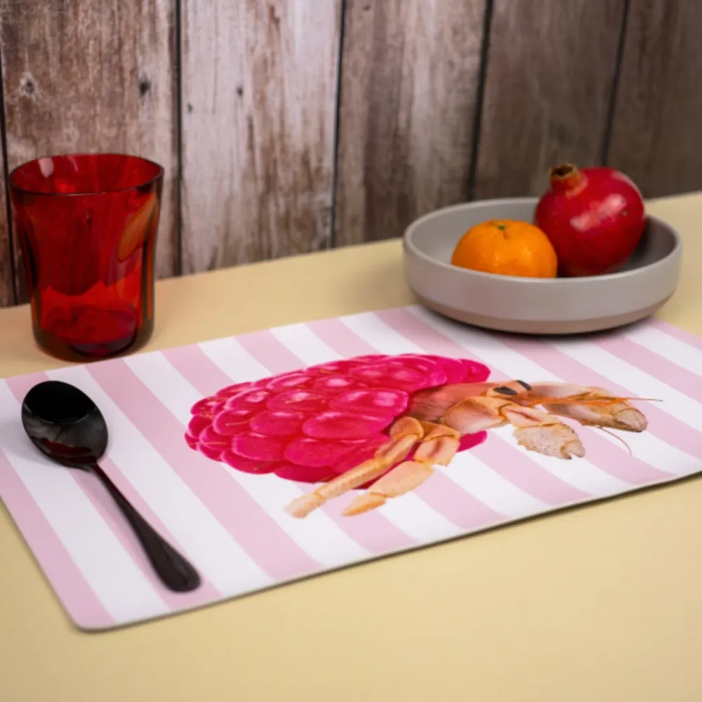 Tovaglietta stampata su entrambi i lati con granchio PVC