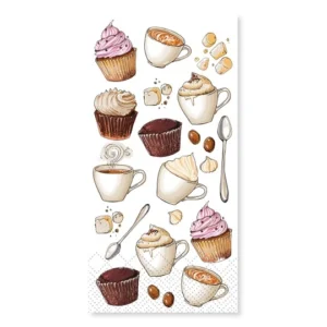 Tovaglioli Di Carta Con Motivo Dolcetti 16 Pezzi-Chic Antique