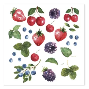 Tovaglioli di carta frutti di bosco-Chic Antique