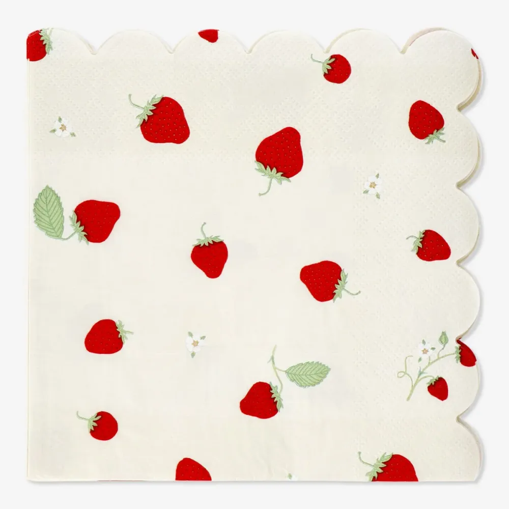 Tovaglioli con fragole - 15 pz