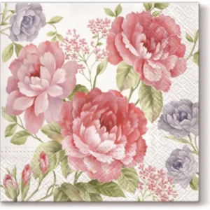 Tovaglioli pranzo 20x Julietta, 33x33 cm