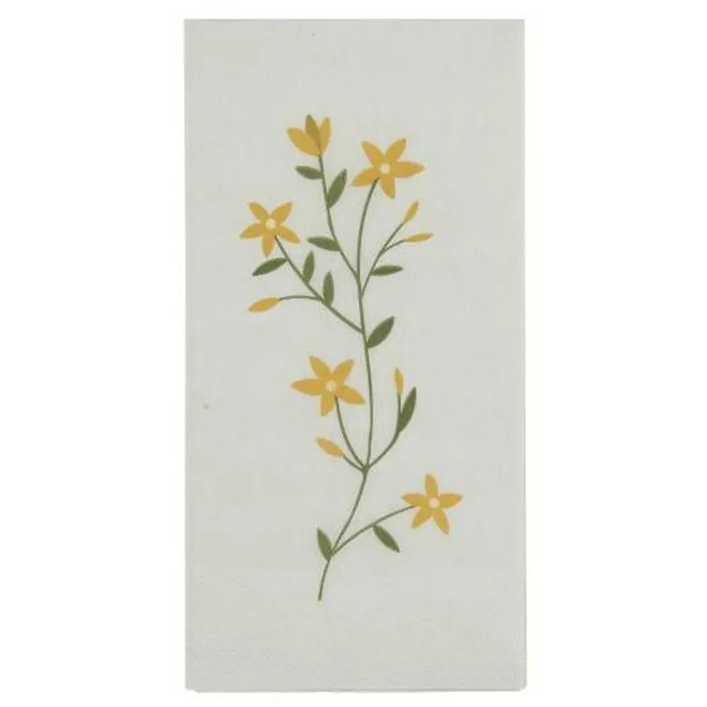 Tovagliolo Flora Fiori Gialli 16 Pz Per Confezione Ib Laursen