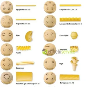 Trafila bronzo pro fusilli per macchina per la pasta "chef casa" Imperia